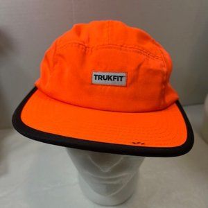 Trukfit Orange Black Trim Adjustable Strapback Baseball Cap Hat